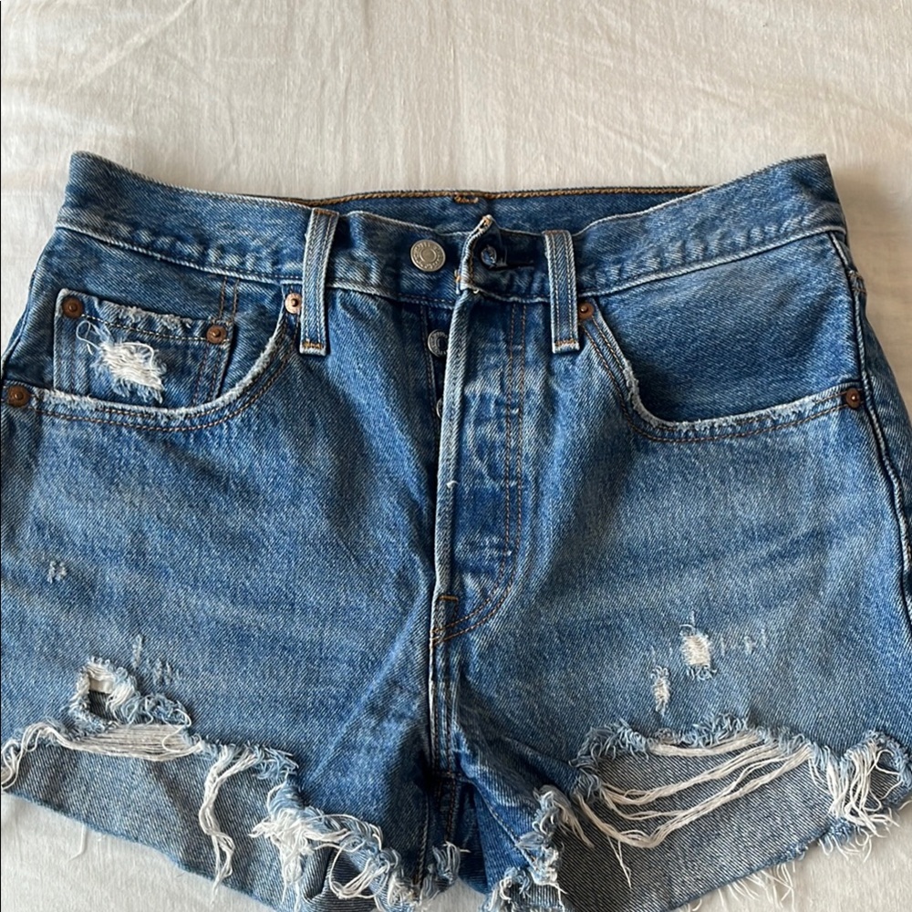 Denim Distressed Women's Shorts